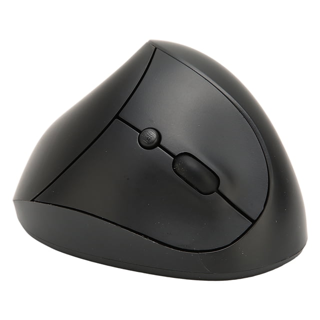 Ratón vertical inalámbrico 2,4 GHz Control preciso 800 ppp 1600 ppp 2400 ppp Diseño ergonómico Ratón inalámbrico para oficina en casa Negro