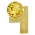 thumbnail image 3 of PinMart's Gold Plated Alphabet Letter F Lapel Pin, 3 of 3