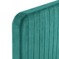 thumbnail image 4 of Modway Celine Channel Tufted Performance Velvet Queen Platform Bed in Teal, 4 of 8