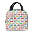 thumbnail image 1 of Disketp Colorful Bus Bolsa Térmica para Almuerzo para Hombre y Mujer, Ideal para Trabajo, Senderismo y Picnic, 1 of 8