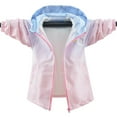 thumbnail image 5 of AUNVITO Girls Windbreaker Loose Fit Ombre Hooded Zip-Front Athletic Jacket 3-15Y | Spring Fall Casual Outerwear with Gradient Color for Outdoor Play, 5 of 7