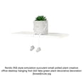 thumbnail image 4 of Cateissary Muñeco de pie colgante con planta verde falsa - Pata colgante gris única para una decoración llamativa Plantas artificiales Decoración del hogar lindo cerdo02, 4 of 6