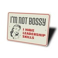 thumbnail image 4 of Not Bossy Novelty Sign, Metal Wall Decor - 10x14 inches, 4 of 4