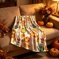 thumbnail image 4 of Autumn Thanksgiving Flannel Throw Blanket, Cute Fall Patterns Plushs Blanket, Super Soft Warm Blankets for Sofa Bed Camping Warm Light Weight Cover (27.6" x 39.4"), 4 of 7