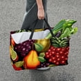 thumbnail image 7 of Thanksgiving Fruits Large Laundry Bag – Foldable Oxford Cloth Shopping Bag, Cube Organizer, and Beach Bag, 7 of 7