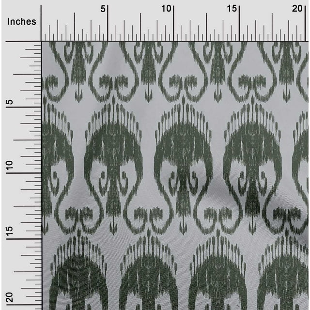 oneOone Georgette Viscose Tissu Tourbillon Ikat Tissu Imprimé BTY 42 Pouces de Large