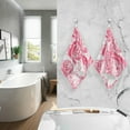 thumbnail image 6 of Dreamtimes Hand Towels Watercolor Rose Patterned 2 PCS, Cotton Bath Towel for Drying Face Hands Body Decorative Water Absorbent Lightweight Towels for Bathroom Ktichen Travel Gym,16"x28", 6 of 7