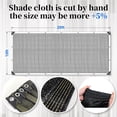thumbnail image 2 of 10x20 FT Shade Cloth with Grommets, 80% Outdoor Sunblock Shade Cloth Cover for Plants, Canopy, Garden, Porch, Greenhouse, Pools, Garage (Black), 2 of 8