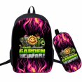 thumbnail image 1 of Set de mochilas escolares con dibujos animados de plantas y zombis, 2 unidades, 1 of 5