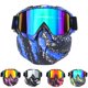 thumbnail image 2 of BOLLFO-Gafas de esquí para Snowboard, gafas de esquí a prueba de viento, gafas de sol de Motocross con filtro bucal, orejeras qiuyongming unisex, 2 of 2