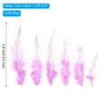 thumbnail image 2 of Uxcell 2.8''-5.5'' Saddle Hackle Rooster Feather Bulk Natural Feathers Fluffy Craft Feathers 100 Pcs Light Purple, 2 of 6