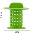 thumbnail image 3 of 2uds. Filtro de desagüe del filtro del colador del fregadero del tapón del colector de pelo antiobstrucción del baño (verde), 3 of 5