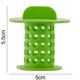 thumbnail image 3 of 3uds. Filtro de desagüe del filtro del colador del fregadero del tapón del colector de pelo antiobstrucción del baño (verde), 3 of 5