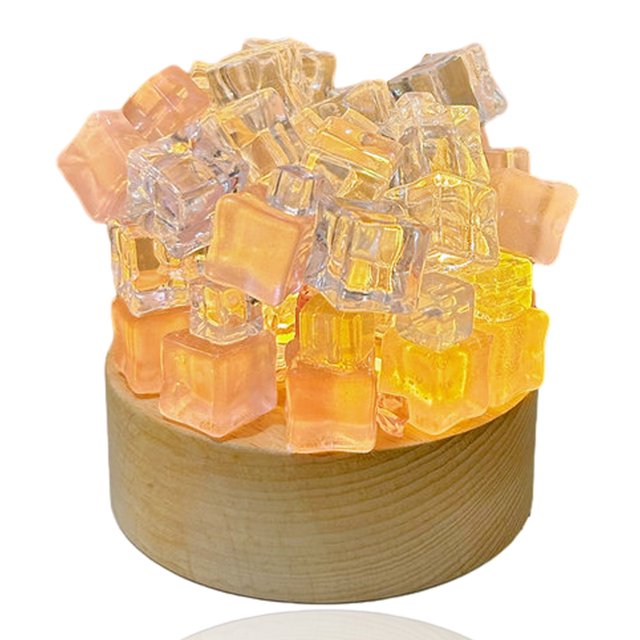 Luz de noche DIY, decoración de muebles hecha a mano, lámpara de mesa para dormir para dormitorio, regalo para niños, niñas, parejas y amigos