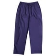 thumbnail image 3 of Tropi Mens Scrub Sets - Four Pocket Medical Scrubs Uniform (V-Neck with Cargo Pant) (Grape, Small), 3 of 3