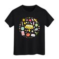 thumbnail image 3 of Kiijoy Girls Back-To-School T Shirt Graphic Short Sleeve Crew Neck T-Shirt,Black,Sizes 2-3, 3 of 3