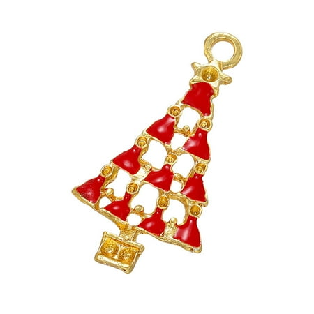 

Veki Christmas Style Oil Dripping Pendant Santa Lost Socks Christmas Tree Color Pendant VD Frosted Berry Picks