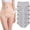 Gray-5pcs, variant on Everdrie Leakproof Ladies Underwear, Incontinence Underwear for Women, Washable Incontinence Pants Women for Over 60 Washable Reusable Briefs