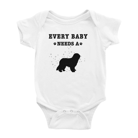 

Every Baby Needs A Portuguese Sheepdog Dog Funny Baby Romper Infant For Boy Girl 0-3 Months