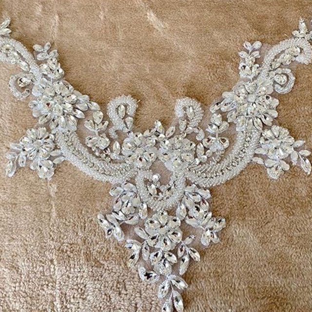Baohd Versatile Rhinestone Patches Add Glam To Clothing Bags And Accessories Durable blackish green 1Set