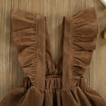 thumbnail image 6 of Kids Toddler Baby Girls Overall Dress Soft Corduroy A-Line Solid Color suspender Skirt Clothes, 6 of 8