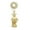 Gold, variant on Santa Muerte Our Lady of Holy Death Pendant 2.5mm 24" Box Chain Necklace