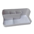 thumbnail image 2 of MERIGLARE Manicure Tool Box Craft Organizer Cabinet Makeup Storage Rack for Cuticle Pusher Gray, 2 of 8