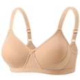 thumbnail image 2 of Bixock Wireless Bras for Women Solid Color Slim Cup Soft Material Natural Lift Support Posture Correction for Everyday Regular Wear Bra, 2 of 3