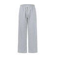 thumbnail image 6 of Nokdvo Baggy Sweatpants Mens Fashion 2025 Drawstring Elastic Waist Wide Leg Track Pants Fall Winter Baggy Casual Long Pants with Pocket,Light Gray L, 6 of 7