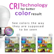 Refrigerator Light Bulb LED - SMD A15 4W 40Watt Equivalent-E26 Base – 4W Led Appliance Bulb-2 Pack