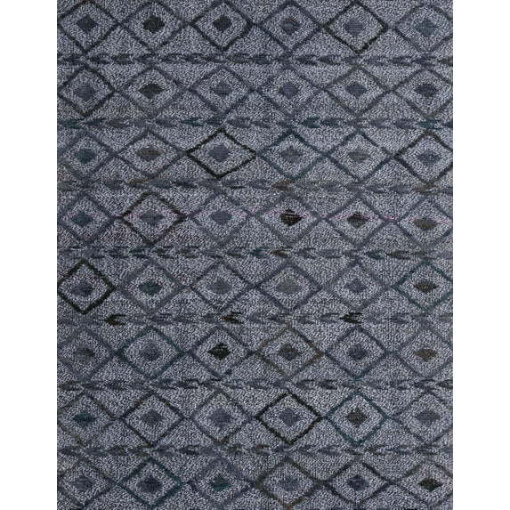 Ahgly Company Indoor Rectangle Abstract Light Slate Gray Abstract Area Rugs, 8' x 10'