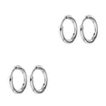thumbnail image 3 of Pendientes de aro Minnieouse de plata pequeños Acero inoxidable Galvanoplastia, 3 of 6