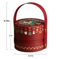 thumbnail image 2 of xiaxaixu Christmas Apple Box Gift Box Christmas Eve Packaging Box for Apple Fruit Storage Gift Bag Portable Christmas Gift Box, 2 of 6