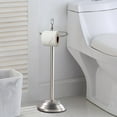 thumbnail image 4 of nu steel Stainless Steel Freestanding Toilet Tissue Paper Roll Holder & Dispenser for Bathrooms & Storage, brushed TGN13H, 4 of 4