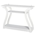 thumbnail image 6 of ZENSTYLE Home Entryway Console Table 3-Tier Simple Luxury Style Curved Hallway Table White, 6 of 9