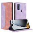 thumbnail image 2 of Phone Case for Motorola Moto G Pure FOXDOCK Premium Leather,Creative Dual-Color Cover with Card Slot,Shockproof, 2 of 7