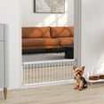 thumbnail image 2 of PawHut 26"-37" Dog Gate, 14" Tall Pet Gate with 2 Extension, White, 2 of 10