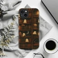 thumbnail image 6 of Cute Ghost Library Bookshelf Phone Case, Dual Layer Protective Phone Cover, Halloween Spooky Aesthetic Gift for iPhone 16 15 14 13 12 11 Pro Plus Mini, 6 of 6