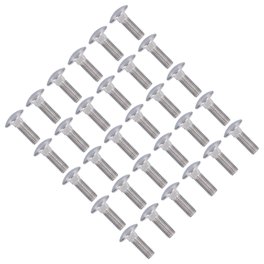 Hard-to-Find Fastener Carriage Bolts – 3/16"-24 X 3/4", Stainless Steel, 12 Pieces