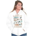 thumbnail image 3 of Fishermen's Life Humor Funny Fishing Unisex Fleece Graphic Zip Up Hoodie Brisco Brands 3X, 3 of 5
