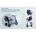 Alton Cougar Mobility Scooters, Blue Folding Scooters for Seniors