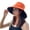 Orange, variant on AURORA TRADE Women Beach Hat Packable Large Brim Floppy Sun Hat Reversible UPF 54 Beach Sun Bucket Hat