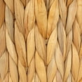 thumbnail image 7 of Household Essentials Handwoven Round Water Hyacinth Waste Basket with Plastic Liner, Natural, 7 of 7