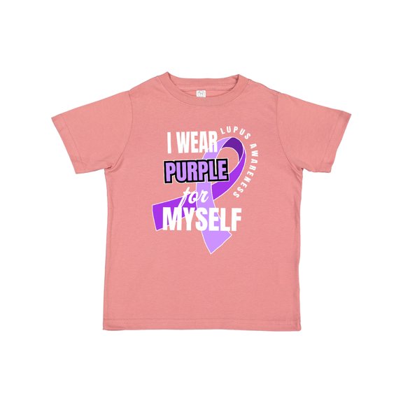 Inktastic I Wear Purple For Myself Lupus Awareness Boys or Girls Toddler T-Shirt