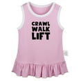 thumbnail image 1 of Crawl Walk Lift Funny Dresses For Baby, Newborn Babies Skirts, Infant Princess Dress, 0-24M Kids Graphic Clothes (Pink Sleeveless Dresses, 6-12 Months), 1 of 4