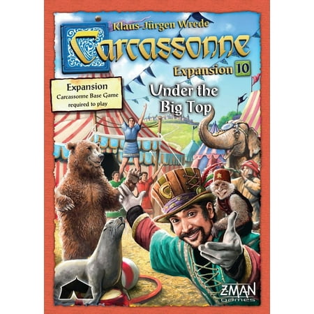 Carcassonne Exp:10 Under The Big Top, By ZMan Games From (Best Board Games For Kids Under 10)