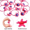 thumbnail image 3 of Girl Cartoon Elastic Hair Band, Rope, Ponytail, Braid Fixer, Girl’s Hair Accessories, 40pcs, 3 of 6