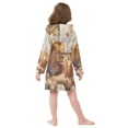 thumbnail image 6 of BZSMCE Bathrobes Belt Hooded Regal Lion in Paradise Creative Pattern, 6 of 8