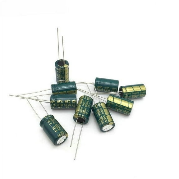 100UF 50V High Frequency Low ESR 105C Aluminum Electrolytic Capacitors (Pack of 10)