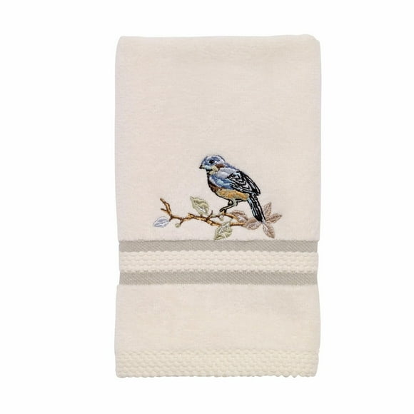 Elegant Ivory Love Nest Fingertip Towel - Small